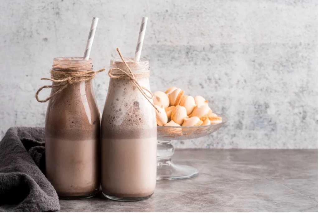 Chocolate protein smoothie