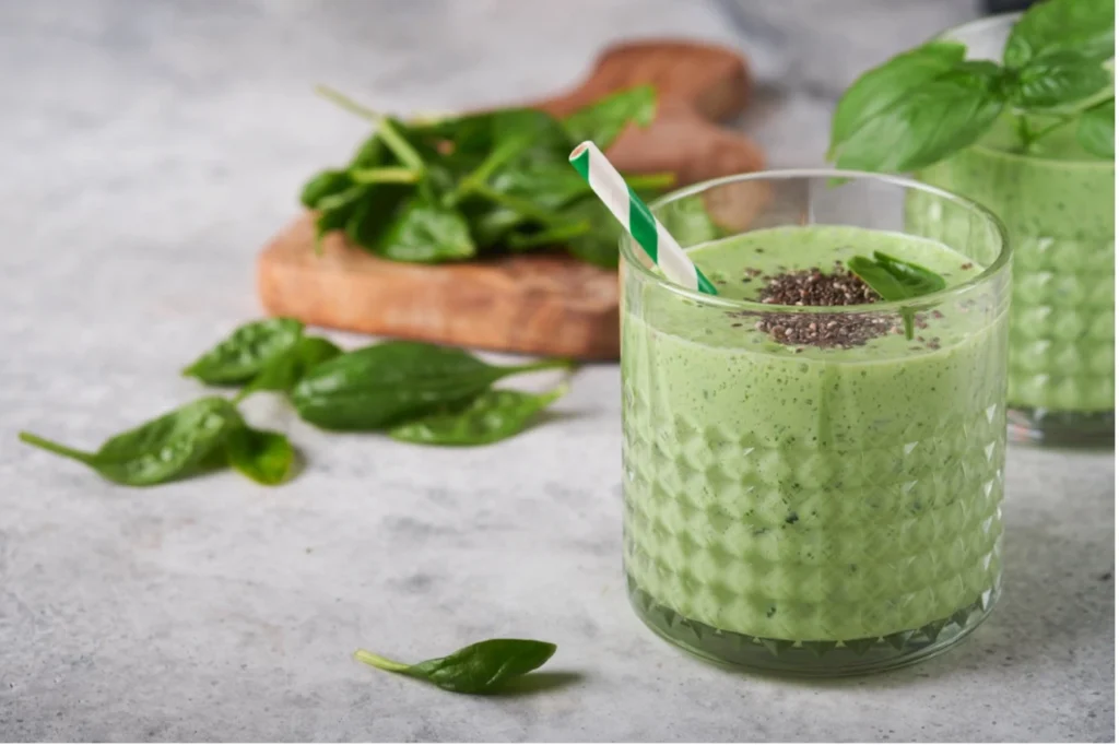 Spinach protein smoothie