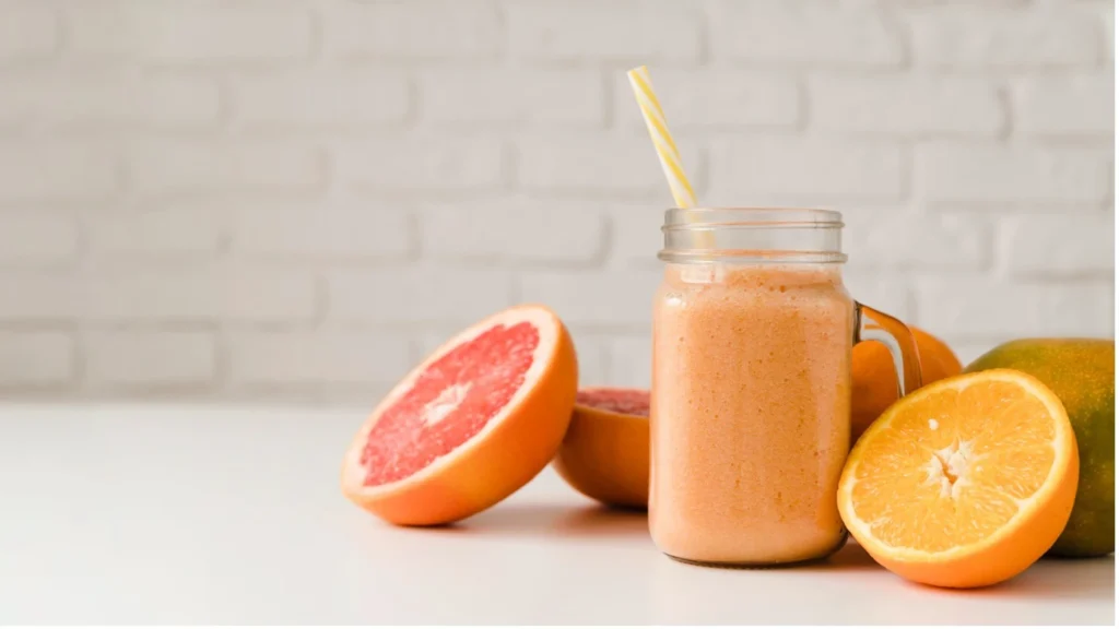 Orange protein smoothie